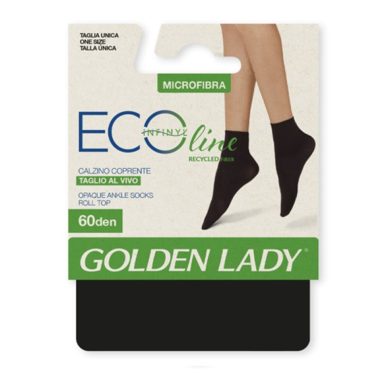 Golden Lady Ecoline 60den NERO īsās zeķes