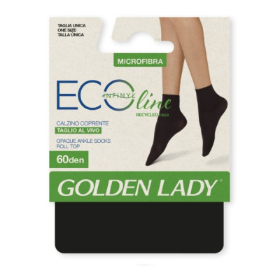 Golden Lady Ecoline 60den NERO īsās zeķes