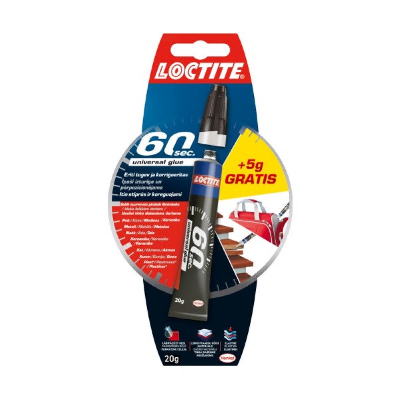 Loctite 60 sec Universal Gel cianakrilata lime 15g