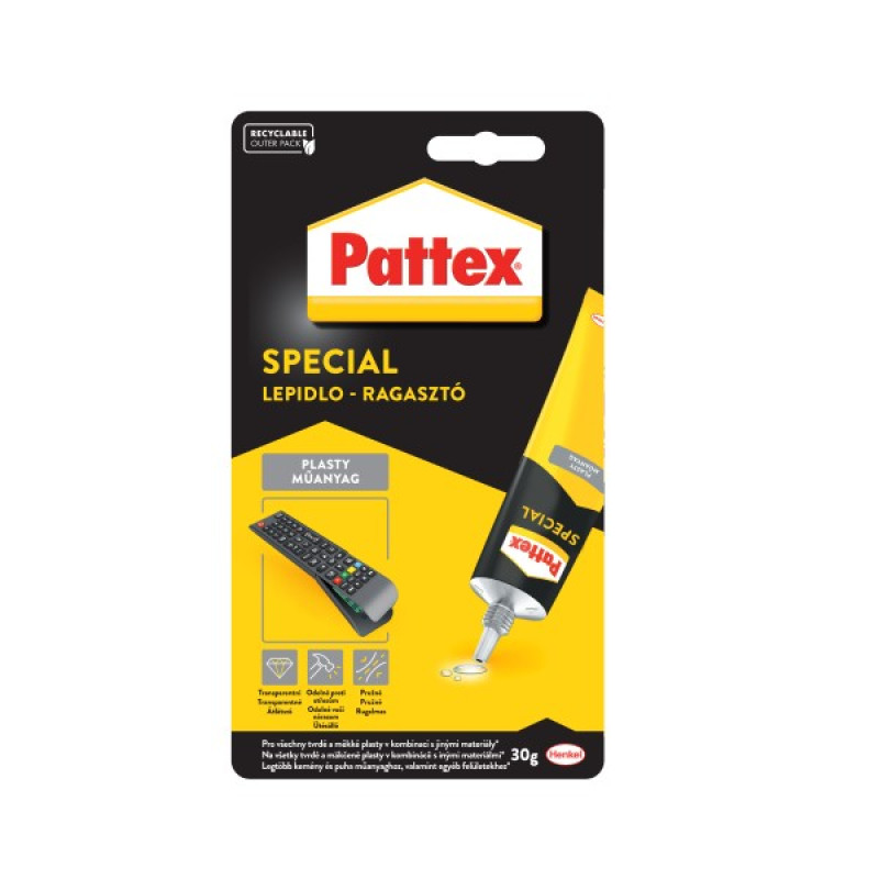 Pattex Plastic - lime plastmasai 30g, blist.