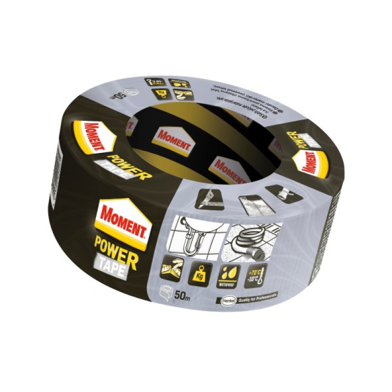 Moment PowerTape limlenta 50m, sudraba