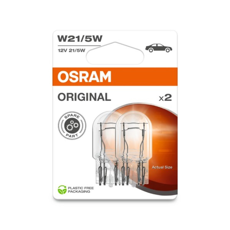 Osram auto OS W21/5W 7515 21/5W 12V W3X16Q BLI2DK spuldze