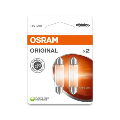 Osram auto OS C10W 6438-02B 10W 12V SV8,5-8 BLI2DK spuldze