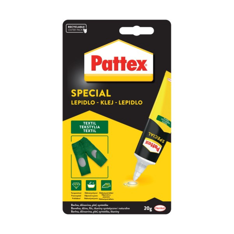 Pattex Textile Repair lime tekstilam 20g, blist.