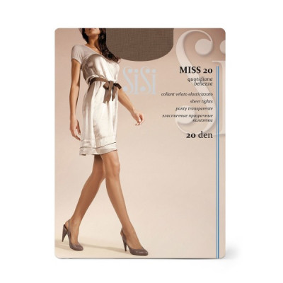 SiSi Miss 20den 5-XL NERO zeķubikses