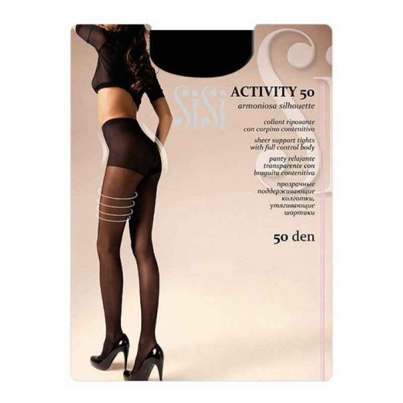 SiSi Activ 50den 4-L NERO zeķubikses