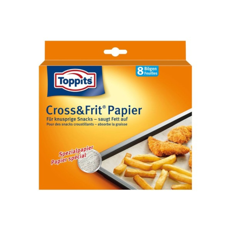 Toppits Cross & frit taukvielas absorbejošs papīrs 37x30cm, 8 loksnes