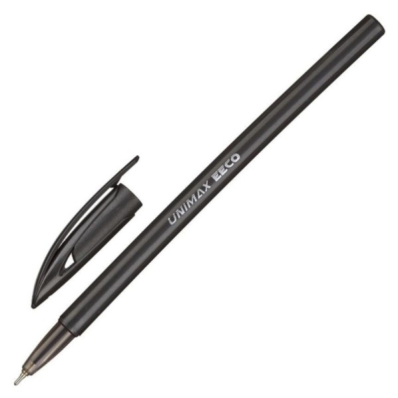 Unomax Eeco 0.7 lodīšu pildspalva, melna