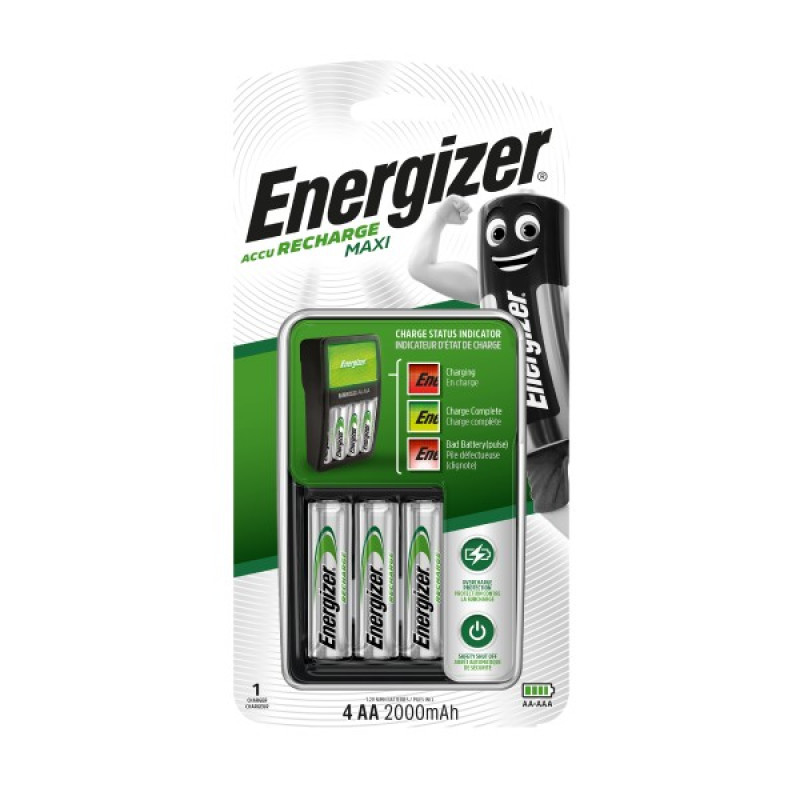 ENERGIZER MAXI lādētājs +4xAA
