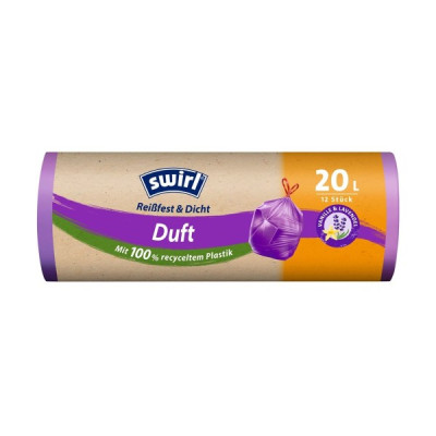 Swirl 12 gab.x20L aromatizētie atkritumu maisi (vaniļa-lavanda)